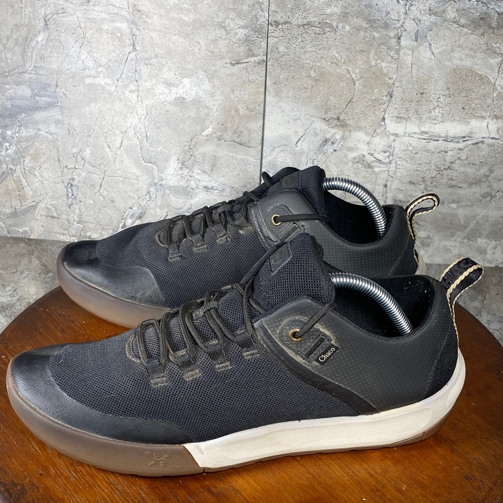 Chaco Sidetrek Men’s Size 11.5 Canvas Athletic Black Shoes